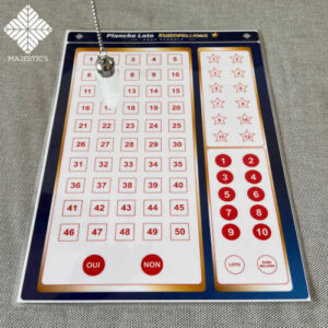 Cadran de Radiesthésie Planche Pendule Loto Euromillions